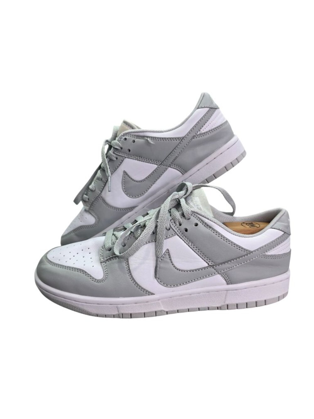 Mens Nike Dunk Low Retro Gray & White Sneakers DD1391-103 Size 8